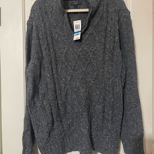 Grey knit sweater